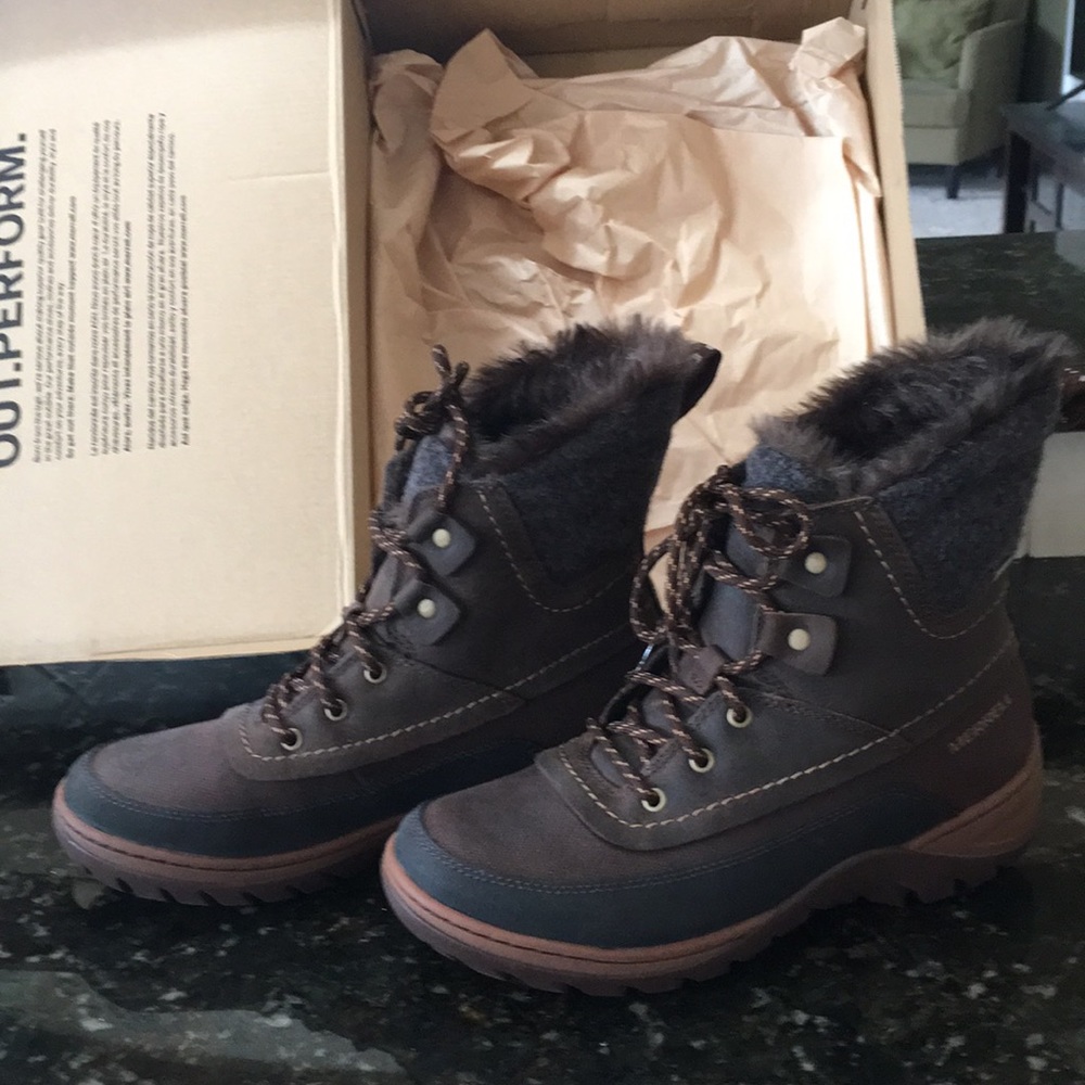 Merrell Sylvia Mid Lace Waterproof Boots